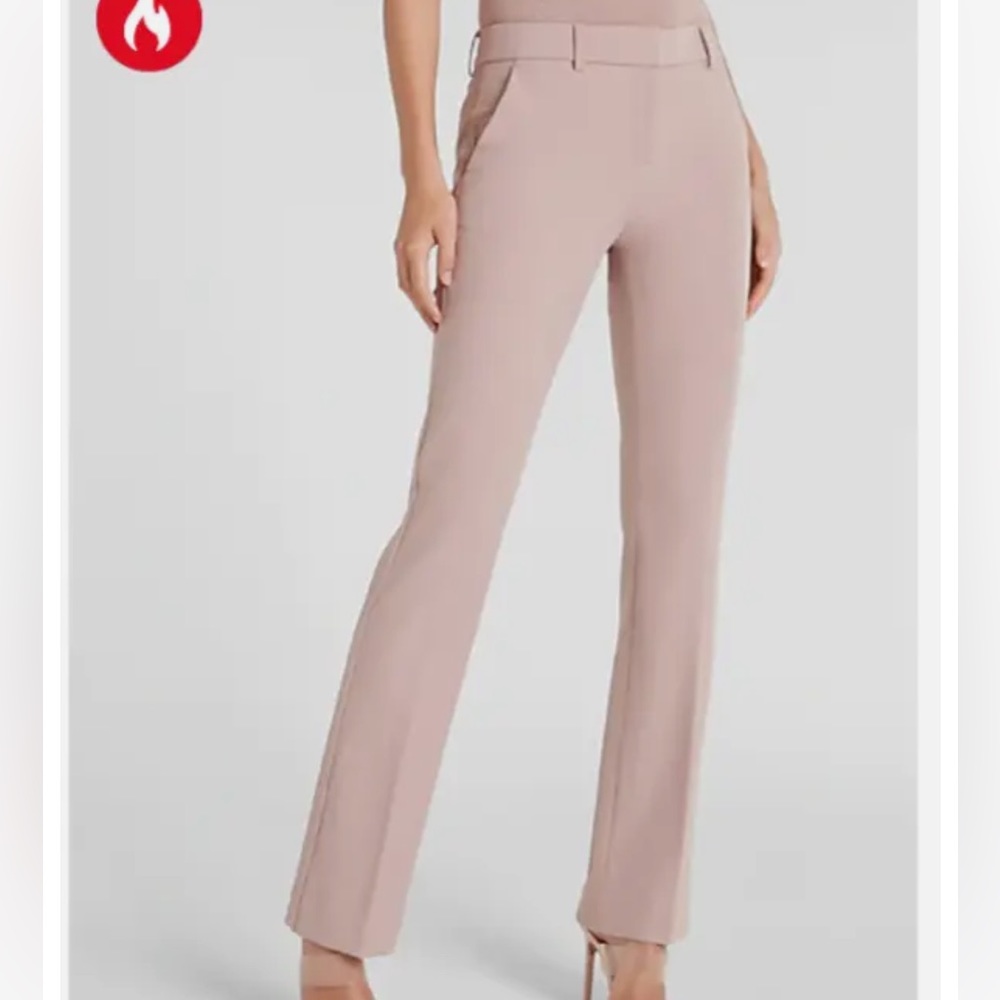 Express Light Pink Ankle Dress Pant Size: 2